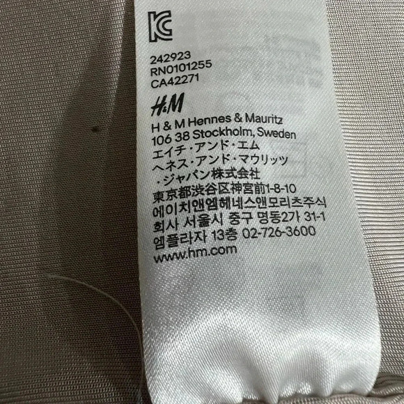 H&M Grey Cowl Neck Bodycon Cocktail Dress – Size 4 - Picture 6 of 7